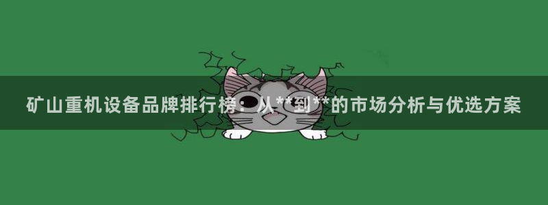 辉达平台官网下载：矿山重机设备品牌排行榜：从**到**的市场
