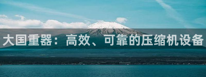 专业辉达娱乐官方网址：大国重器：高效、可靠的压缩机设备