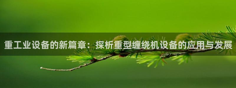 辉达娱乐丿39444：重工业设备的新篇章：探析重型缠绕机设备