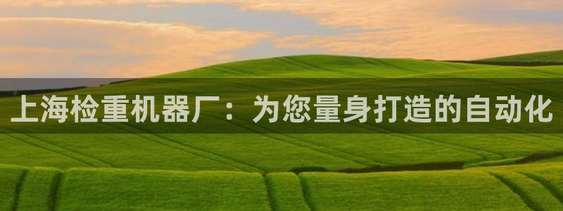 辉达娱乐广东11选5：上海检重机器厂：为您量身打造的自动化