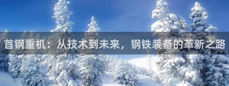 代理辉达娱乐开户注册：首钢重机：从技术到未来，钢铁装备的革新