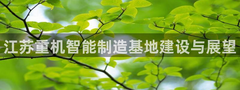 辉达平台官网登录：江苏重机智能制造基地建设与展望