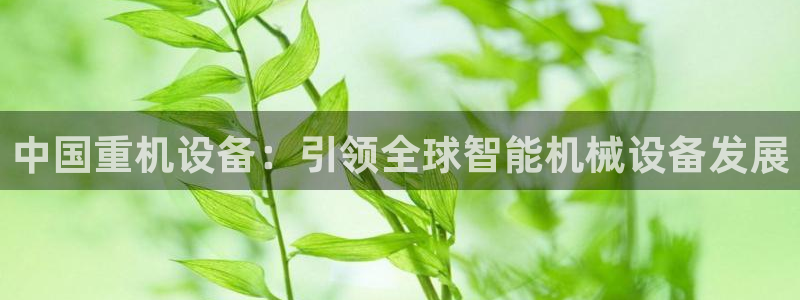 辉达娱乐最新消息新闻：中国重机设备：引领全球智能机械设备发展