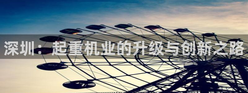 辉达娱乐网址：深圳：起重机业的升级与创新之路