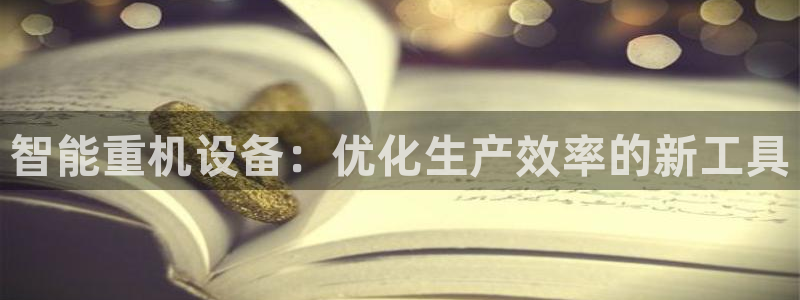 专业辉达娱乐在线游戏：智能重机设备：优化生产效率的新工具