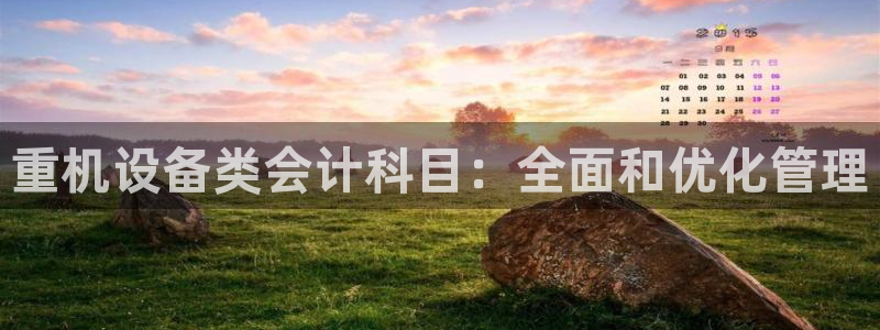 辉达娱乐丿75505：重机设备类会计科目：全面和优化管理