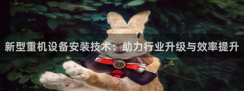 辉达平台官网网站：新型重机设备安装技术：助力行业升级与效率提