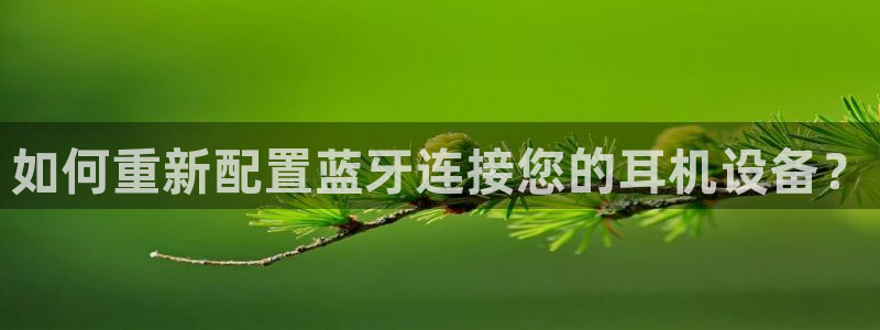 辉达娱乐游戏.直开.中国：如何重新配置蓝牙连接您的耳机设备？