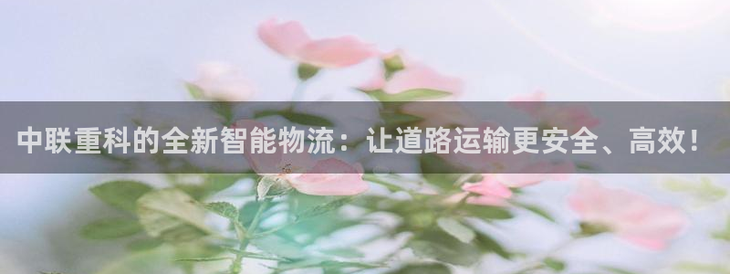 辉达娱乐待遇：中联重科的全新智能物流：让道路运输更安全、高效